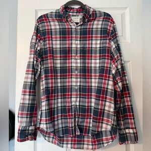 J. Crew Men's Multicolor Plaid Button-Down Shirt